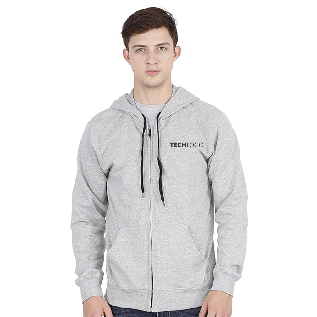 Embroided Hoodies with Zipper