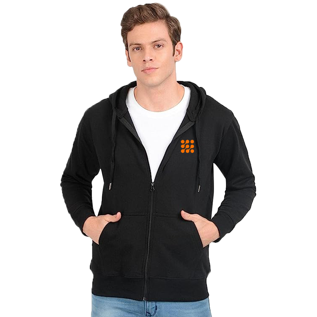 Embroided Hoodies with Zipper