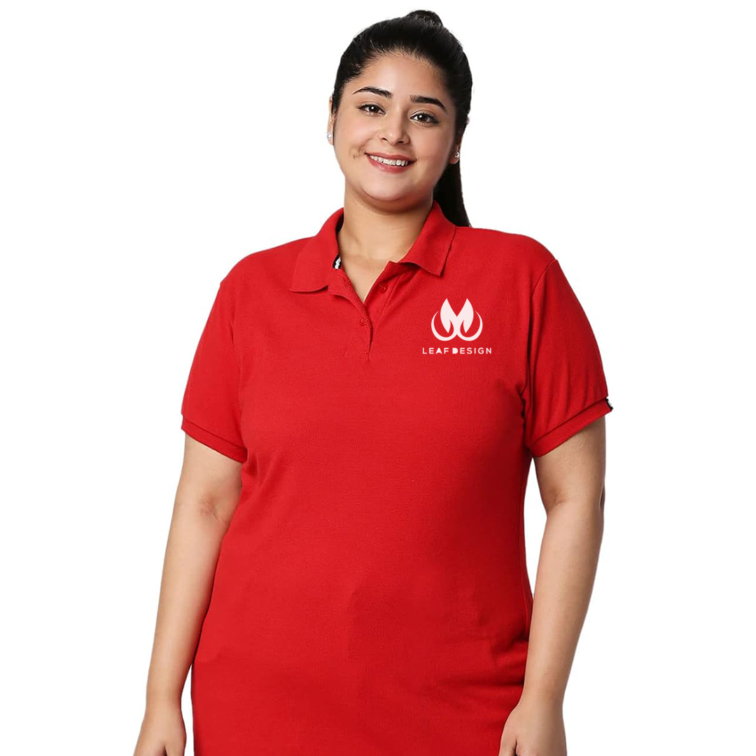 Cotton Embroidery Polo Tshirts Women